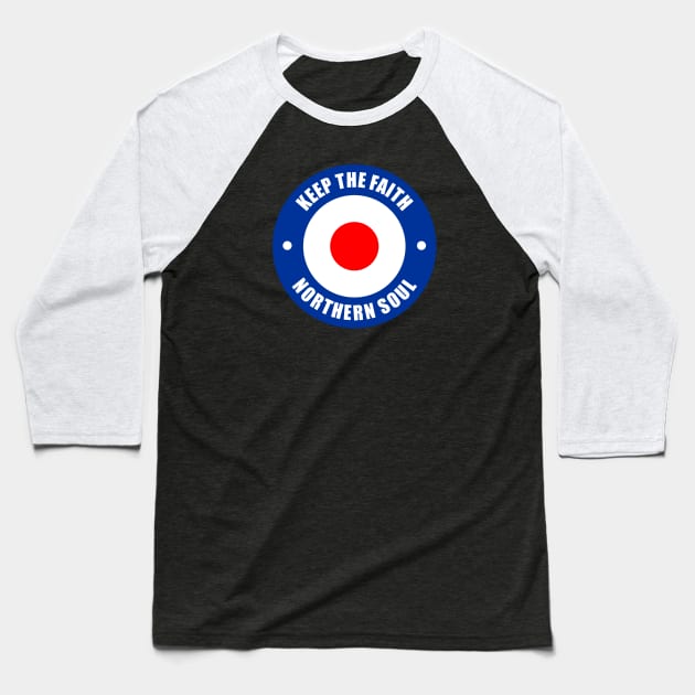 Northern soul target mod Baseball T-Shirt by BigTime